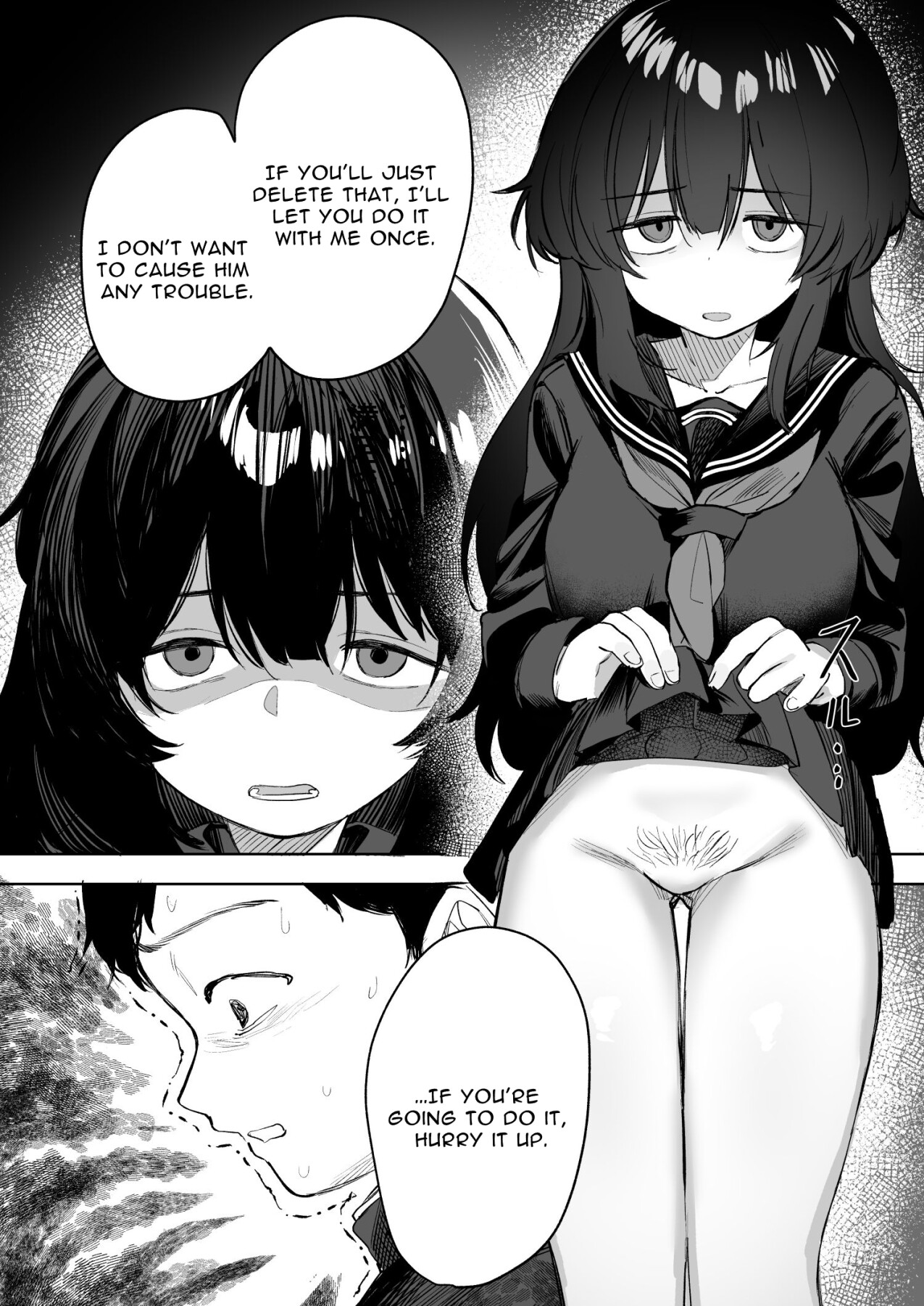 Hentai Manga Comic-She Doesn't Like Me ~ I thought I was the only one~ Plain Busty Bookworm Girl-Read-30